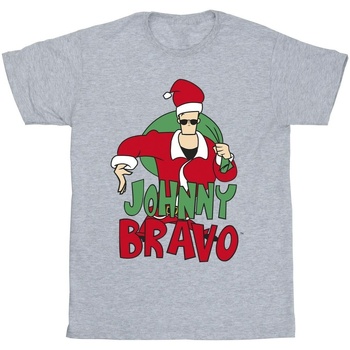 Vêtements Homme T-shirts manches longues Johnny Bravo Johnny Christmas Gris