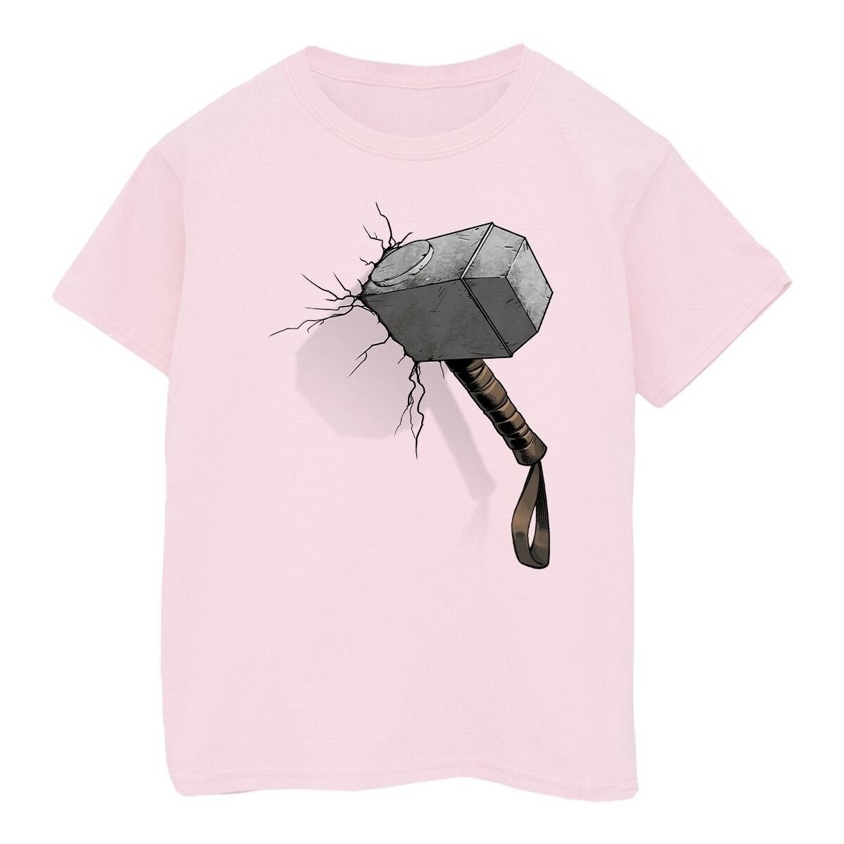 Vêtements Fille T-shirts manches longues Avengers, The (Marvel) Thor Hammer Crack Rouge