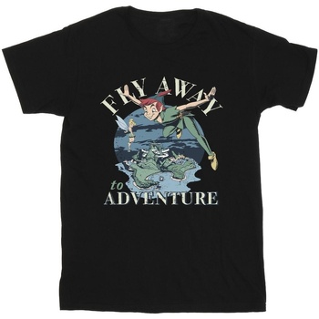 Vêtements Garçon T-shirts manches courtes Disney Peter Pan Fly Away To Adventure Noir