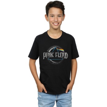 Vêtements Garçon T-shirts manches courtes Pink Floyd Dark Side Of The Moon Circular Logo Noir