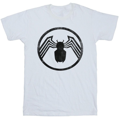 Vêtements Fille T-shirts manches longues Marvel Venom Logo Emblem Blanc