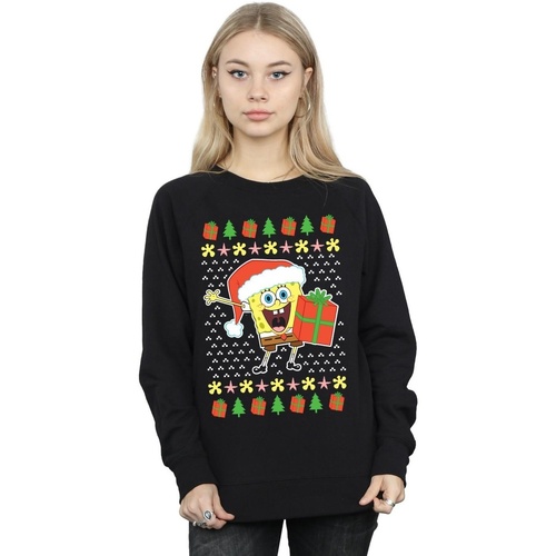 Vêtements Femme Sweats Spongebob Squarepants Ugly Christmas Noir