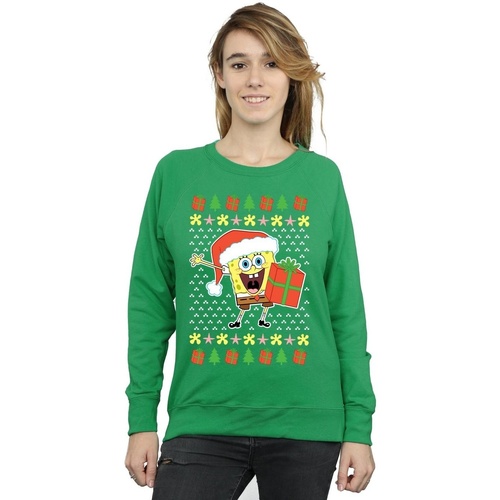Vêtements Femme Sweats Spongebob Squarepants Ugly Christmas Vert