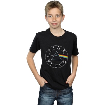 Vêtements Garçon T-shirts manches courtes Pink Floyd Prism Circle Logo Noir