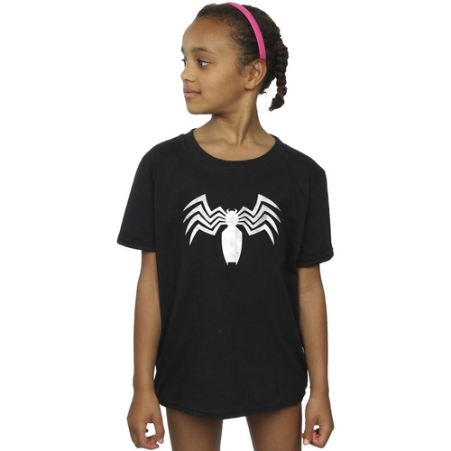 Vêtements Fille T-shirts manches longues Marvel Venom Spider Logo Emblem Noir
