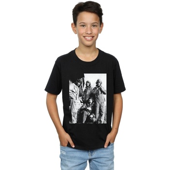 Vêtements Garçon T-shirts manches courtes Pink Floyd Airplane Photo Noir