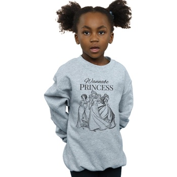 Vêtements Fille Sweats Disney Wannabe Princess Gris