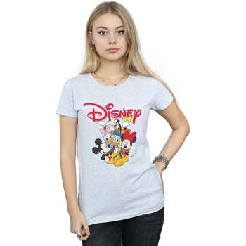 Vêtements Femme T-shirts manches longues Disney Mickey Mouse Crew Gris