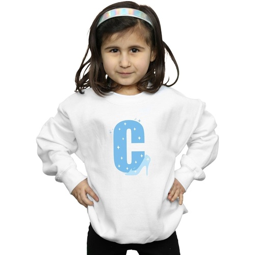 Vêtements Fille Sweats Disney Alphabet C Is For Cinderella Blanc