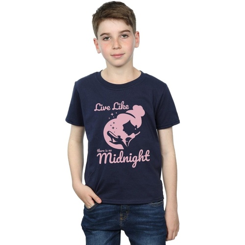Vêtements Garçon T-shirts manches courtes Disney Cinderella No Midnight Bleu