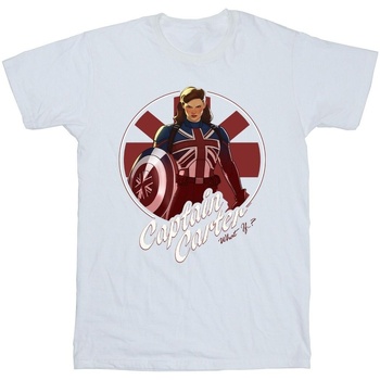 Vêtements Fille T-shirts manches longues Marvel What If Captain Carter Blanc