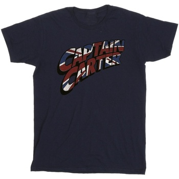 Vêtements Fille T-shirts manches longues Marvel What If Captain Carter Bleu