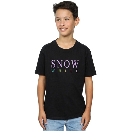 Vêtements Garçon T-shirts manches courtes Disney Snow White Graphic Noir