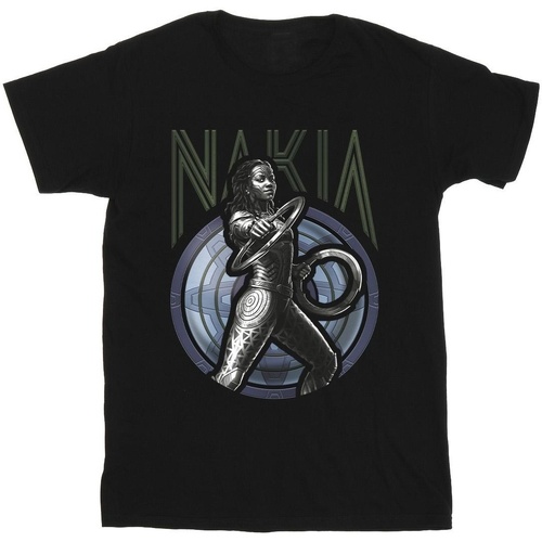 Vêtements Fille T-shirts manches longues Marvel Wakanda Forever Nakia Shield Noir