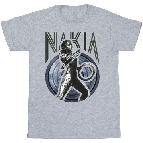 Vêtements Fille T-shirts manches longues Marvel Wakanda Forever Nakia Shield Gris