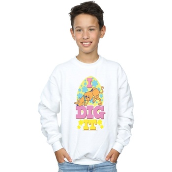 Vêtements Garçon Sweats Scooby Doo Easter I Dig It Blanc