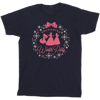 Vêtements Garçon T-shirts manches courtes Disney Princess Winter Party Bleu