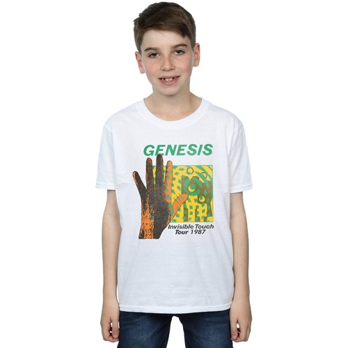 Vêtements Garçon T-shirts manches courtes Genesis Invisible Touch Tour Blanc