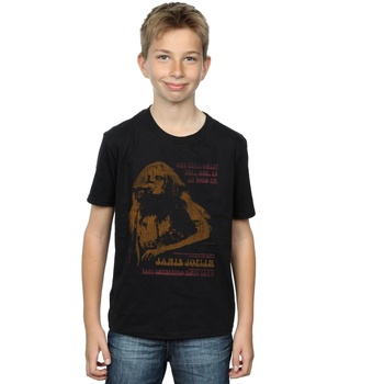 Vêtements Garçon T-shirts manches courtes Janis Joplin Madison Square Garden Noir
