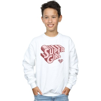 Vêtements Garçon Sweats Dc Comics Supergirl Retro Logo Blanc