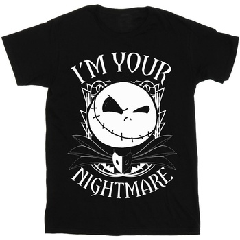 Vêtements Fille T-shirts manches longues Disney Nightmare Before Christmas Nightmare Noir