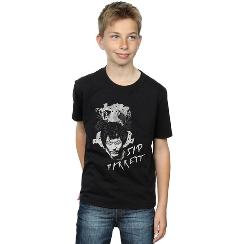 Vêtements Garçon T-shirts manches courtes Syd Barrett Psychadelic Eyes Noir
