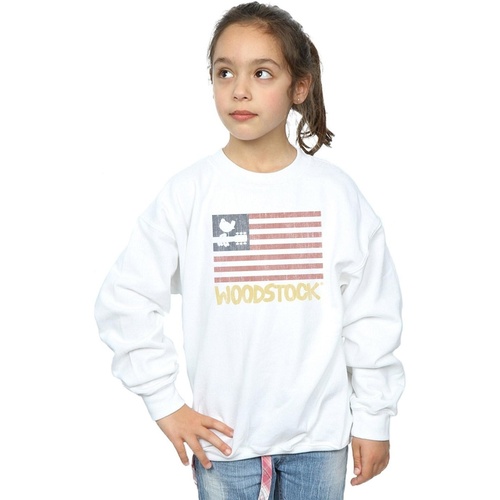 Vêtements Fille Sweats Woodstock  Blanc