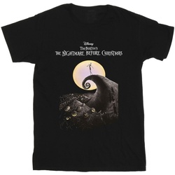 Vêtements Fille T-shirts manches longues Nightmare Before Christmas Moon Poster Noir