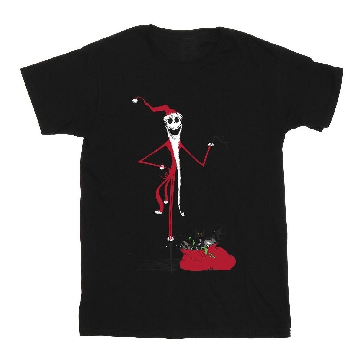 Vêtements Fille T-shirts manches longues Nightmare Before Christmas Christmas Presents Noir
