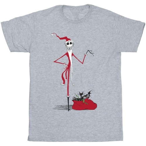 Vêtements Fille T-shirts manches longues Nightmare Before Christmas  Gris