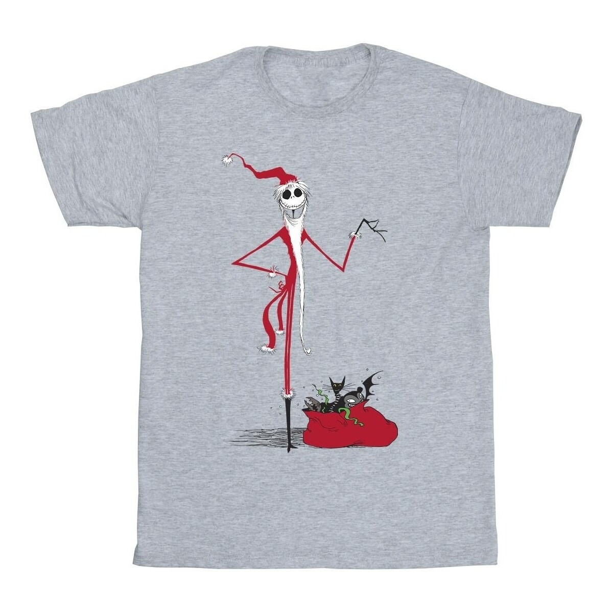 Vêtements Fille T-shirts manches longues Nightmare Before Christmas Christmas Presents Gris