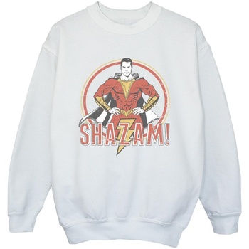 Vêtements Garçon Sweats Dc Comics Shazam Retro Circle Distressed Blanc