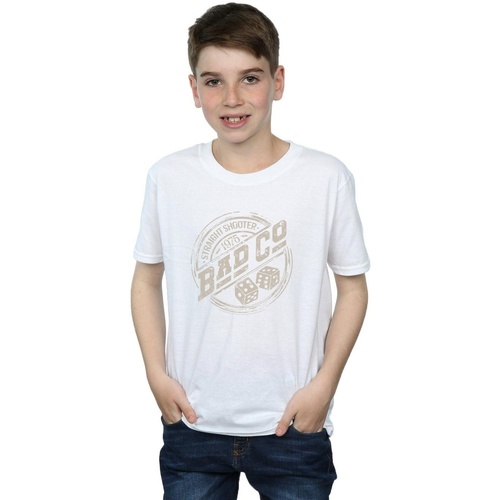 Vêtements Garçon T-shirts manches courtes Bad Company Straight Shooter Blanc