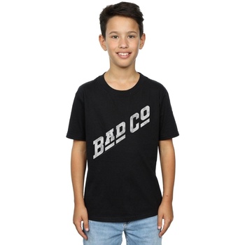 Vêtements Garçon T-shirts manches courtes Bad Company Distressed Logo Noir