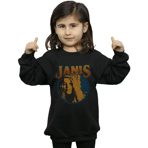 Vêtements Fille Sweats Janis Joplin Distressed Circle Noir