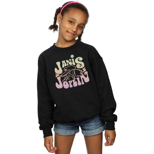Vêtements Fille Sweats Janis Joplin Pastel Logo Noir