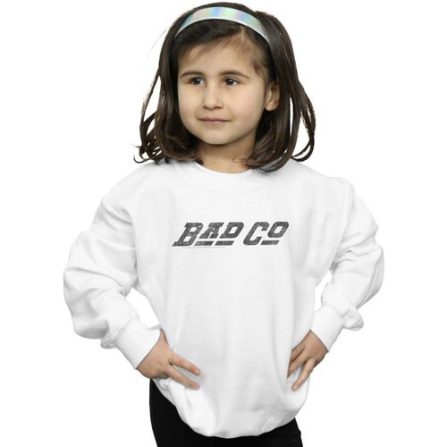 Vêtements Fille Sweats Bad Company Straight Logo Blanc