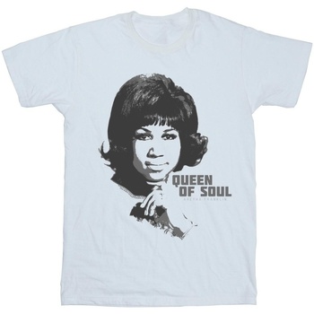 Vêtements Garçon T-shirts manches courtes Aretha Franklin Queen Of Soul Blanc