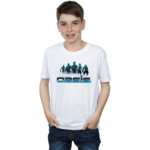 Vêtements Garçon T-shirts manches courtes Ready Player One Welcome To The Oasis Blanc