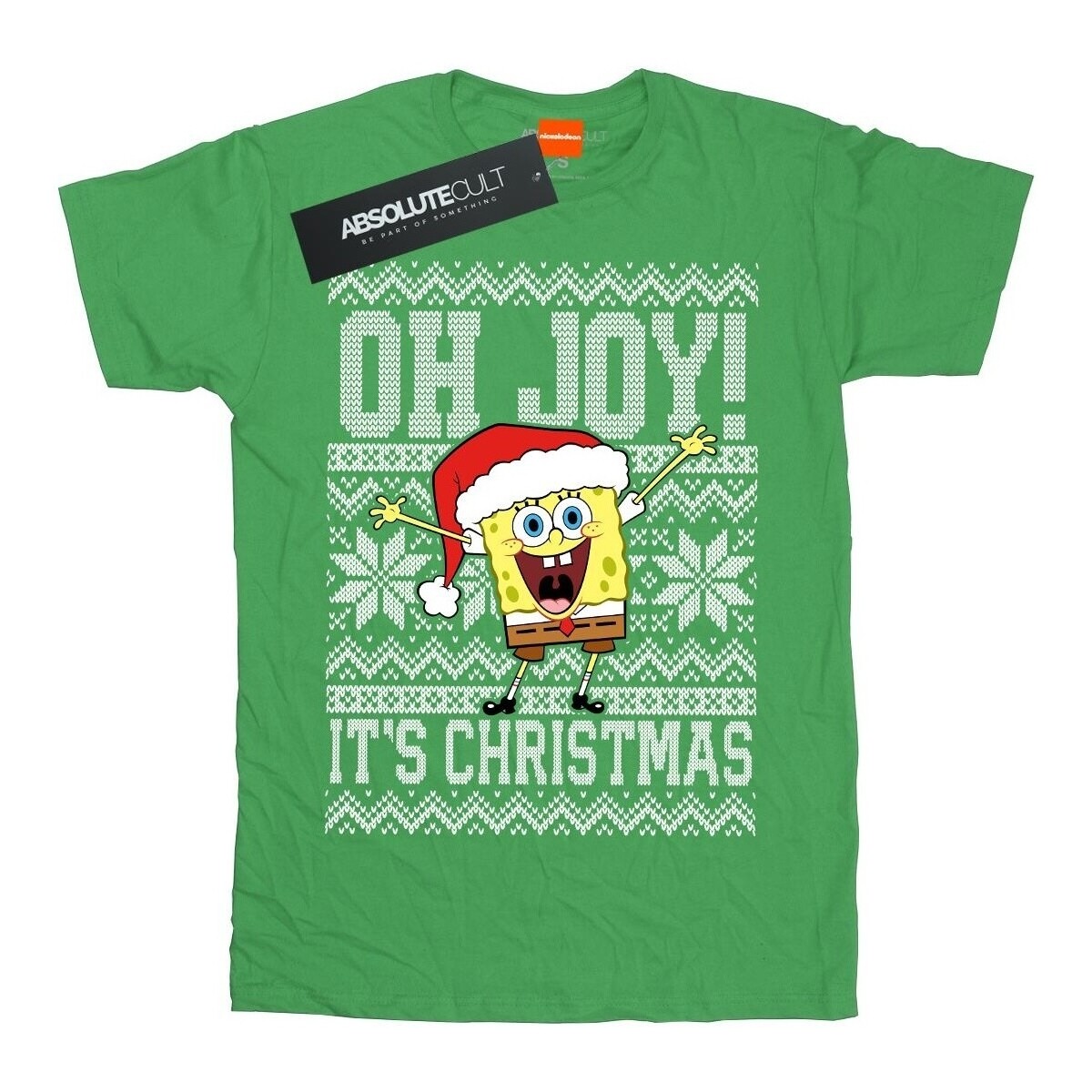 Vêtements Fille T-shirts manches longues Spongebob Squarepants Oh Joy! Christmas Vert