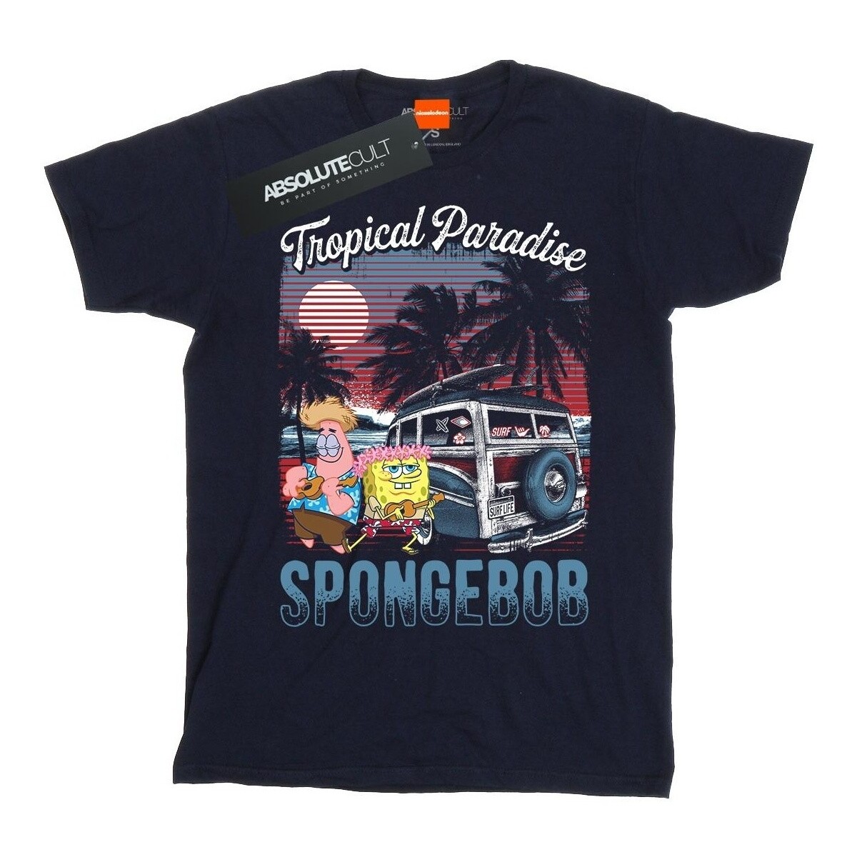 Vêtements Fille T-shirts manches longues Spongebob Squarepants Tropical Paradise Bleu