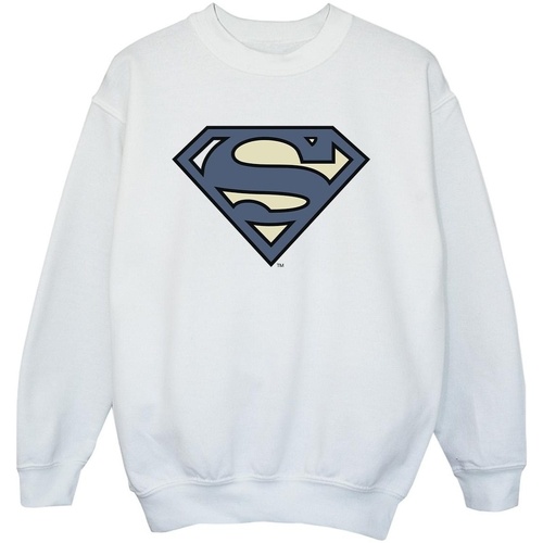 Vêtements Garçon Sweats Dc Comics Superman Indigo Blue Logo Blanc