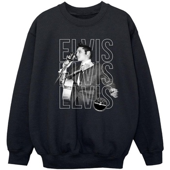 Vêtements Fille Sweats Elvis Triple Logo Portrait Noir