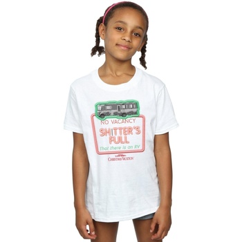 Vêtements Fille T-shirts manches longues National Lampoon´s Christmas Va  Blanc