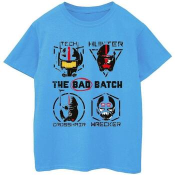 Vêtements Garçon T-shirts manches courtes Star Wars: Bad Batch Clone Force 99 Bleu