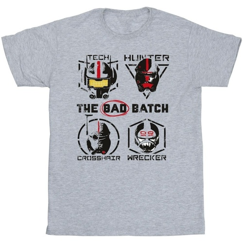 Vêtements Garçon T-shirts manches courtes Star Wars: Bad Batch Clone Force 99 Gris