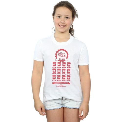 Vêtements Fille T-shirts manches longues National Lampoon´s Christmas Va Jelly Club Blanc
