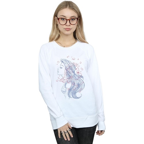 Vêtements Femme Sweats Disney Ariel Flounder Sketch Blanc