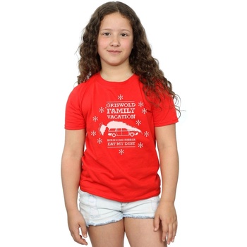 Vêtements Fille T-shirts wardrobe manches longues National Lampoon´s Christmas Va Eat My Dust Rouge