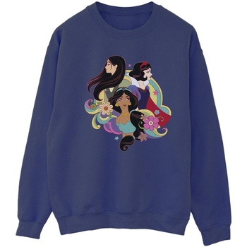 Vêtements Femme Sweats Disney Princess Mulan Jasmine Snow White Bleu